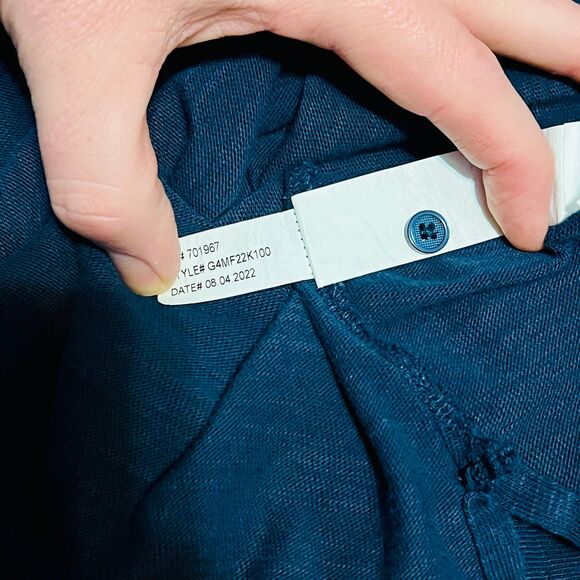 G/Fore Polo Shirt Men M Blue Performance Stretch Short Sleeve Golf Casual Great - Picture 5 of 7